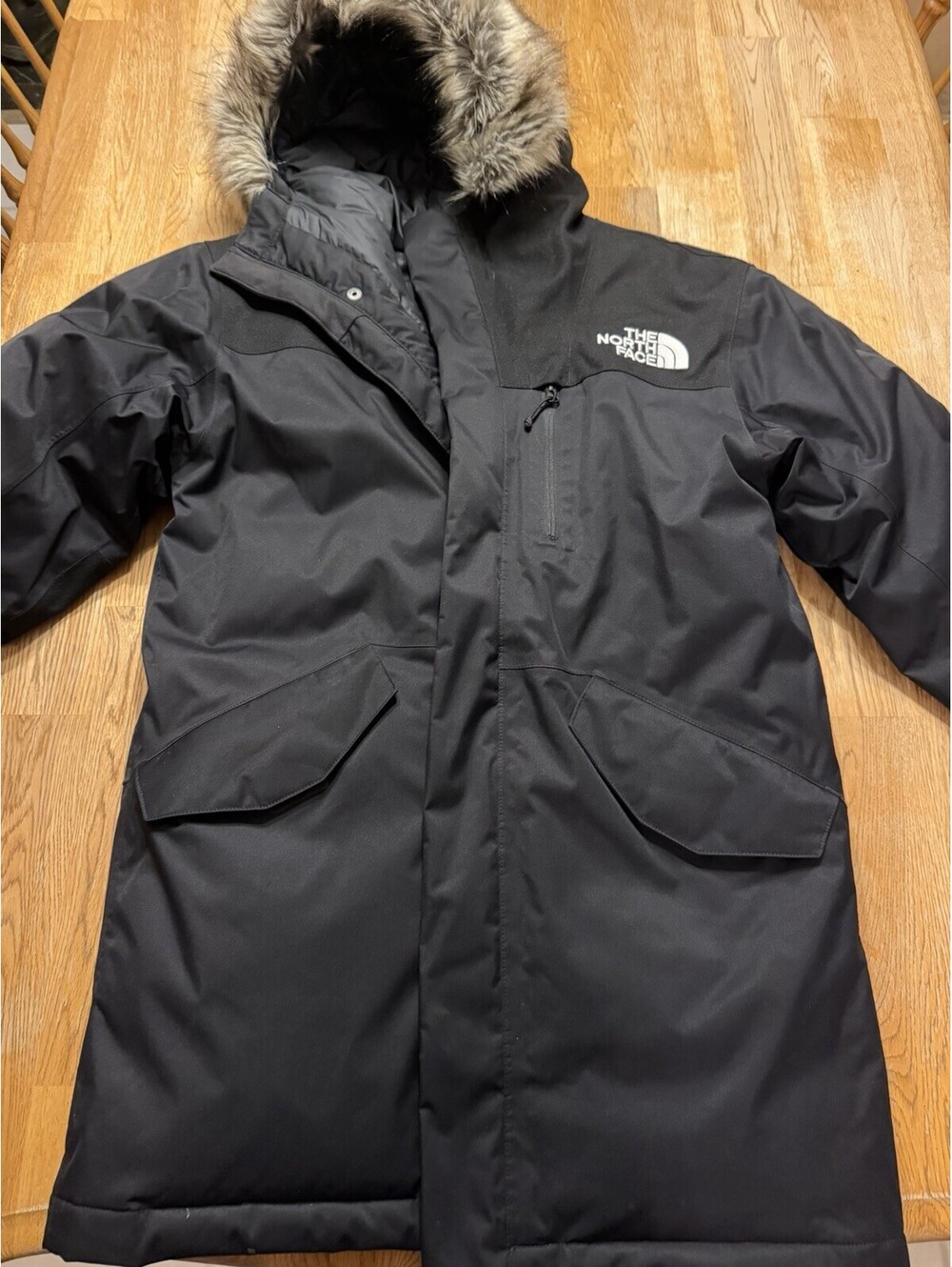 The North Face Parka Mens Small Black HyVent Coat